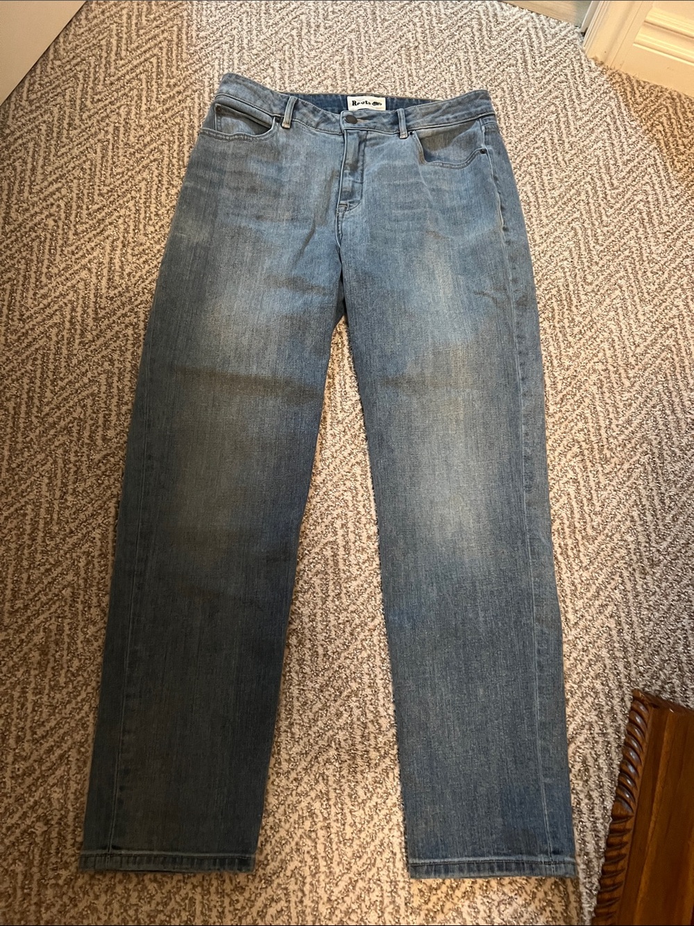 Roots ladies Light Blue Straight Jeans size 30x32